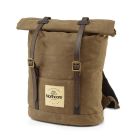 Waxed Canvas Back Pack - Chocolate