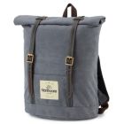 Waxed Canvas Back Pack - Stone